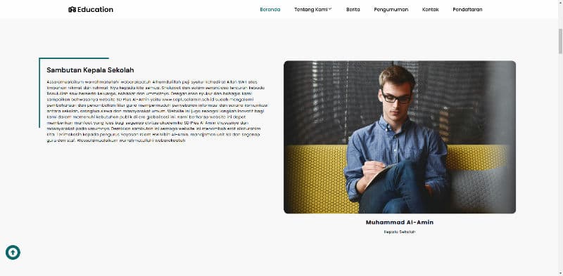 Template Website Sekolah - Preview 2