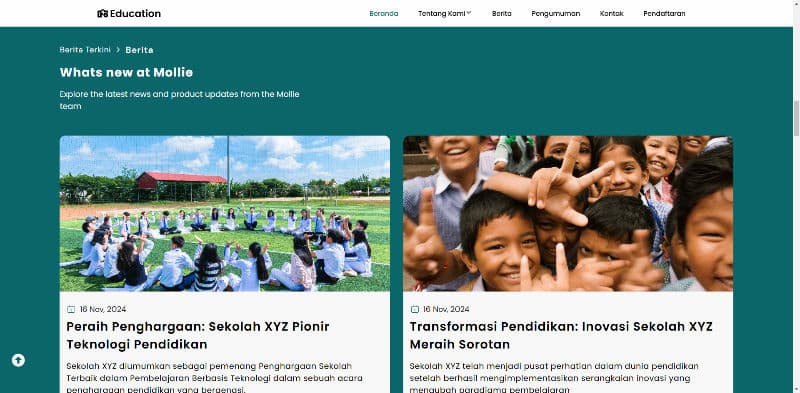 Template Website Sekolah - Preview 4