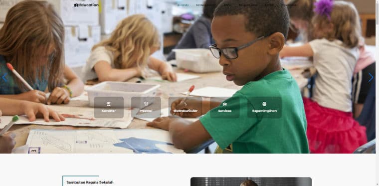 Template Website Sekolah - Preview 1