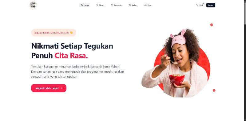 Sunik Yohan – Website Multi Page yang Menggoda Selera - Preview 1